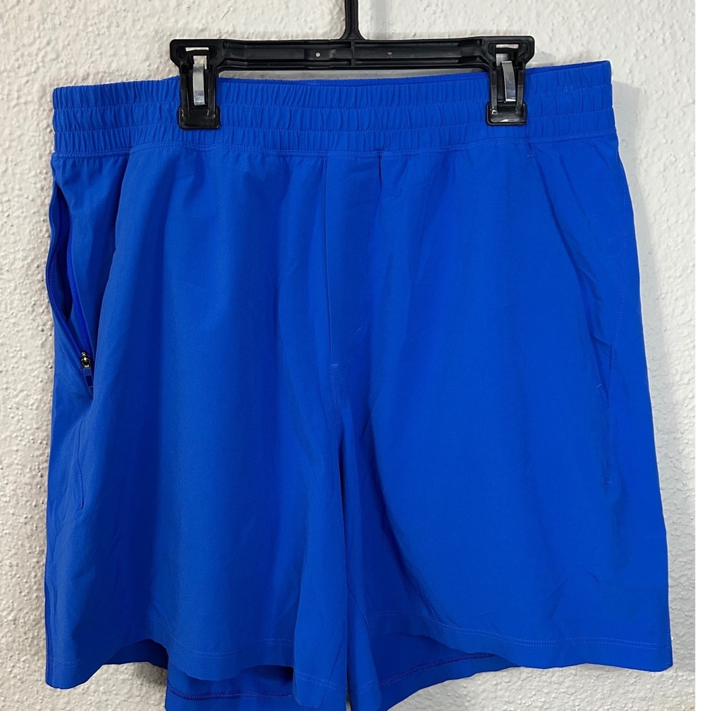 Lululemon Pace Breaker Linerless  Short 7 Psychic Blue Mens Large.